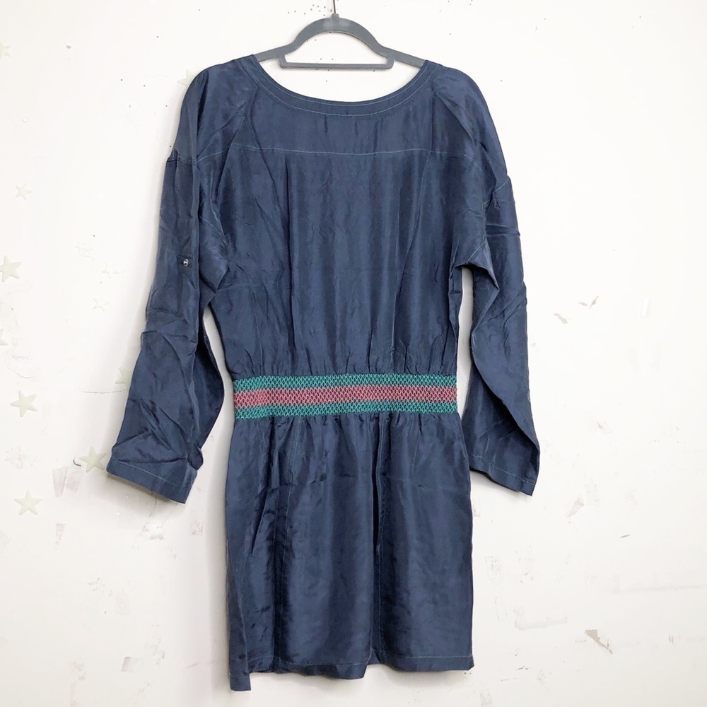 PLENTY by Tracy Reese blue silk embroidered mini dress - Picture 8 of 13